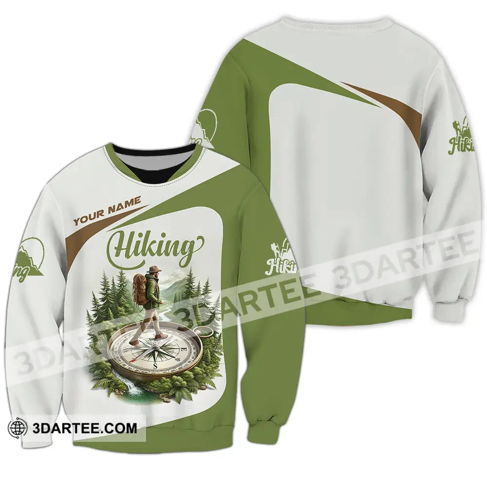 Unisex Shirt - Custom Text Shirt Hiking Shirt Long Sleeve / S T-shirt