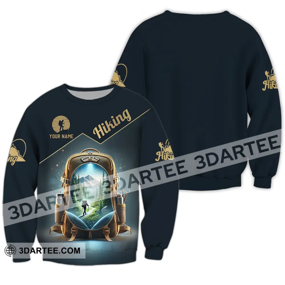 Unisex Shirt - Custom Text Shirt Hiking Shirt Long Sleeve / S T-shirt