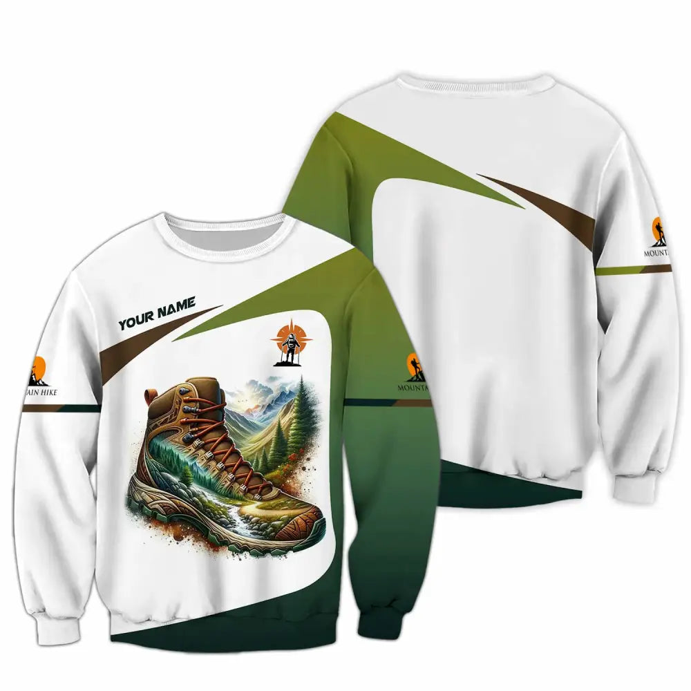 Unisex Shirt - Custom Text Shirt Hiking Long Sleeve / S T-shirt