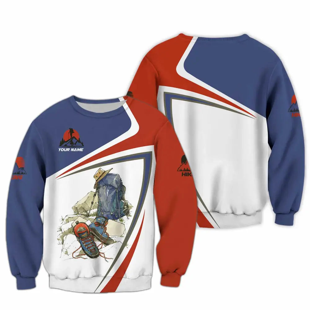 Unisex Shirt - Custom Text Shirt Hiking Lover Long Sleeve / S T-shirt