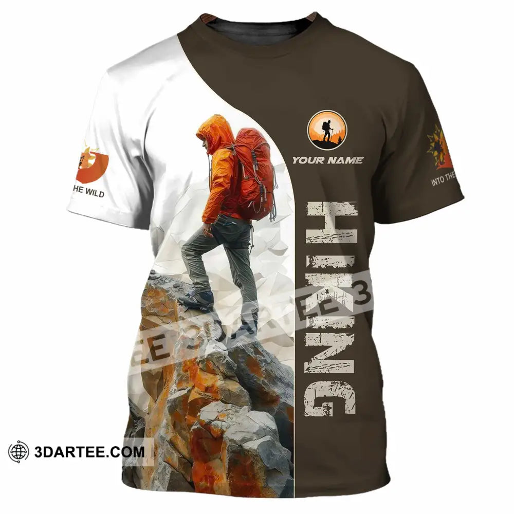 Unisex Shirt - Custom Text Shirt Hiking Shirt T-Shirt / S T-shirt