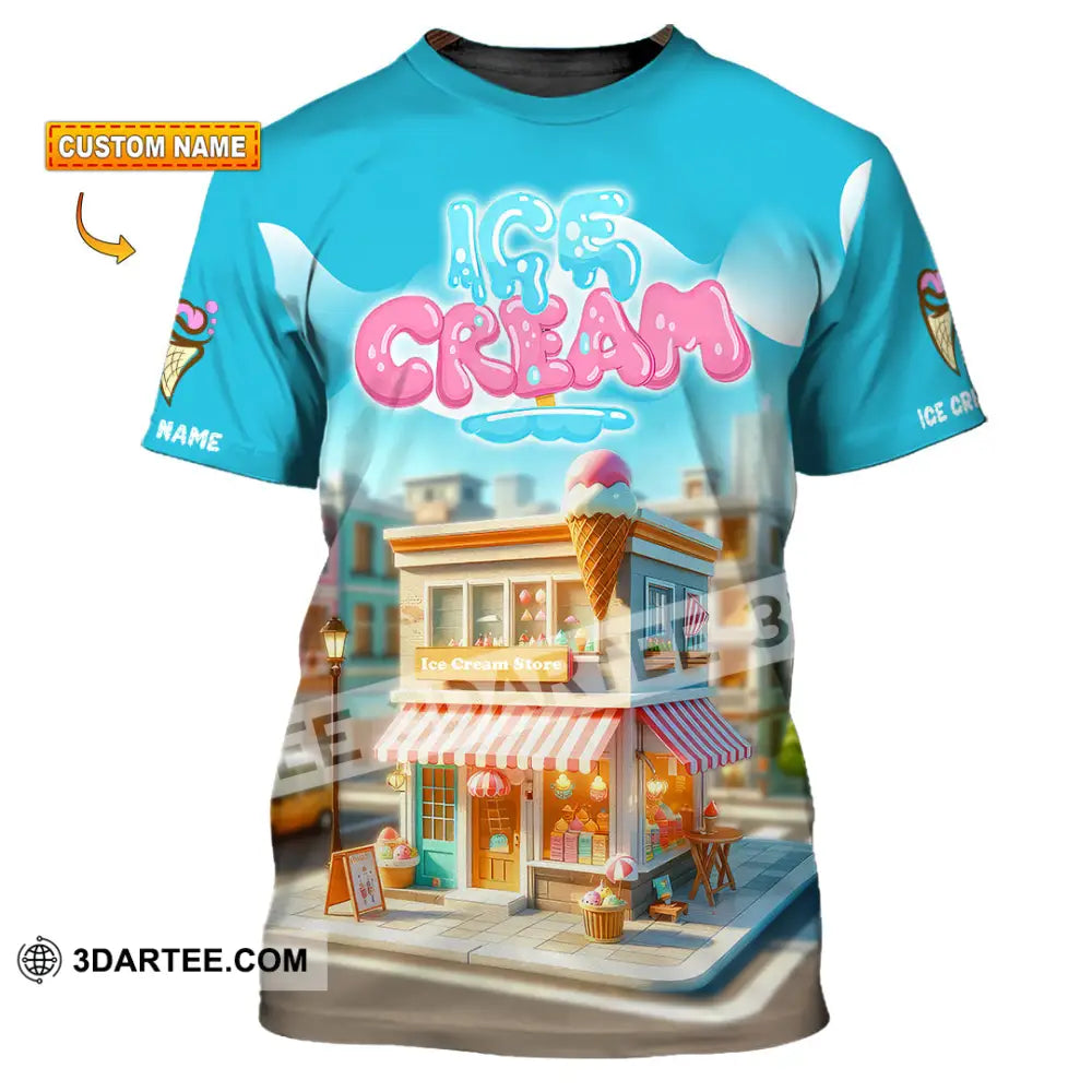 Unisex Shirt - Custom Text Ice Cream T-Shirt