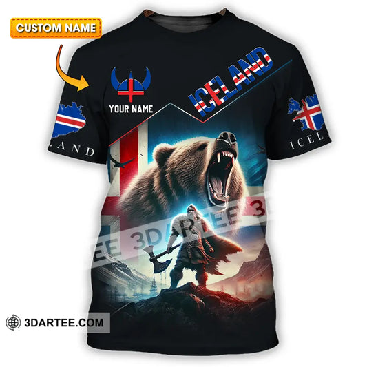 Unisex Shirt - Custom Text Iceland T-Shirt