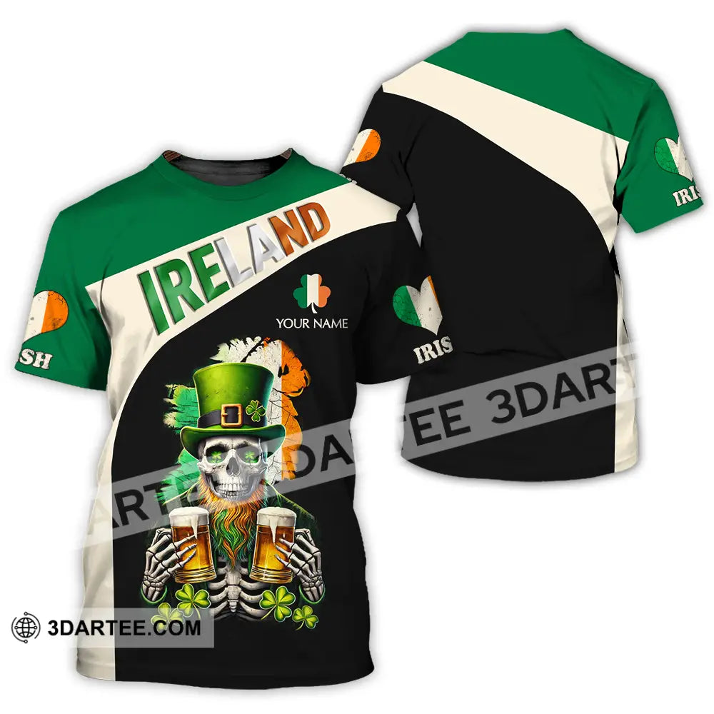 Unisex Shirt - Custom Text Ireland T-Shirt / S T-Shirt