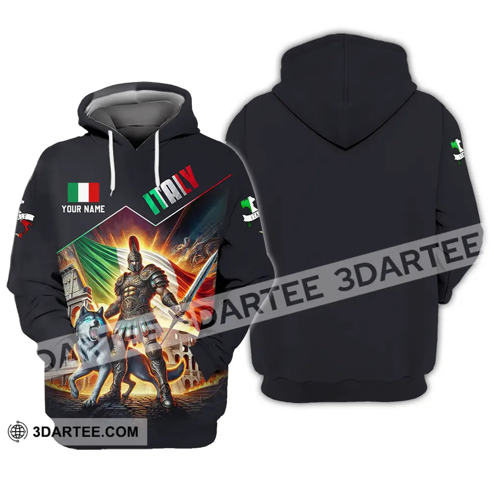 Unisex Shirt - Custom Text Shirt Italy Shirt Hoodie / S T-shirt