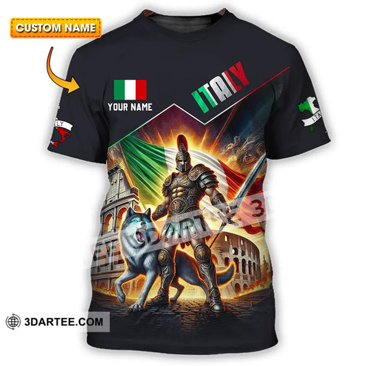 Unisex Shirt - Custom Text Shirt Italy Shirt T-shirt