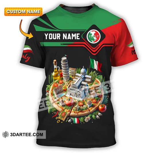 Unisex Shirt - Custom Text Shirt Italy Shirt T-shirt