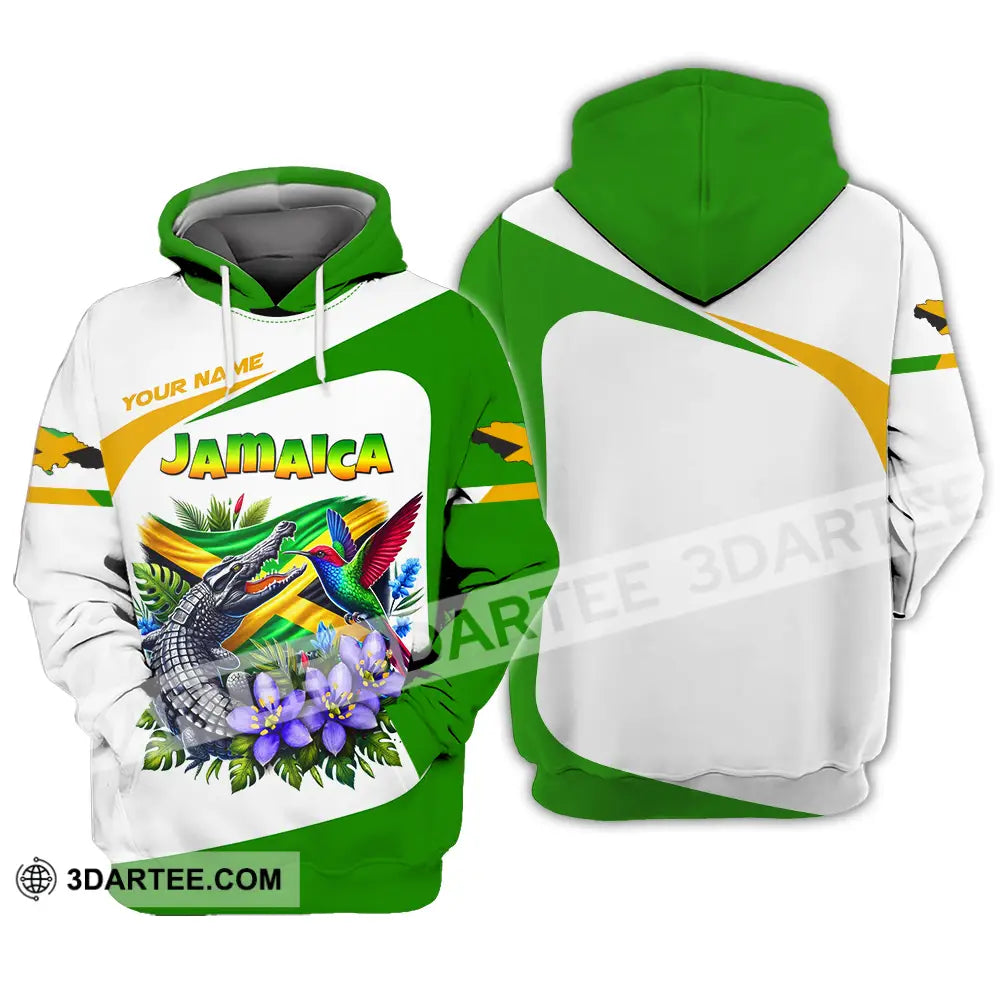 Unisex Shirt - Custom Text Jamaica Hoodie / S T-Shirt
