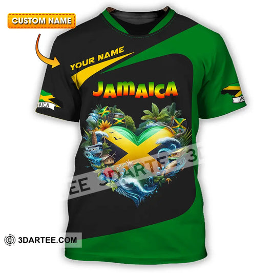 Unisex Shirt - Custom Text Jamaica T-Shirt