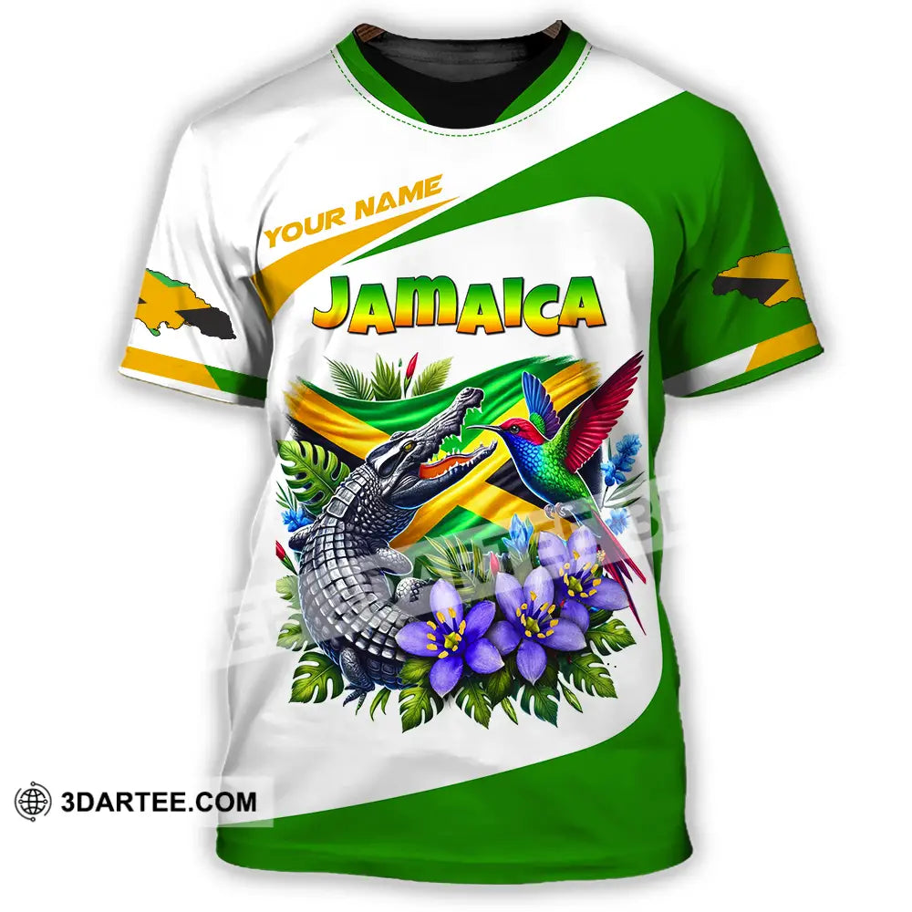 Unisex Shirt - Custom Text Jamaica T-Shirt / S T-Shirt