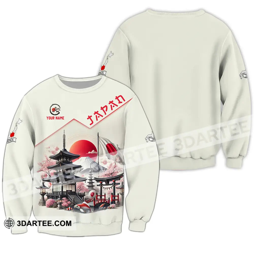 Unisex Shirt - Custom Text Japan Long Sleeve / S T-Shirt