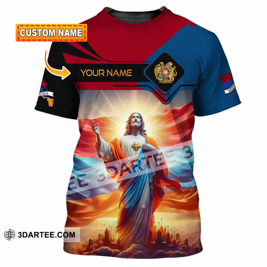Unisex Shirt - Custom Text Shirt Jesus Armenia T-shirt