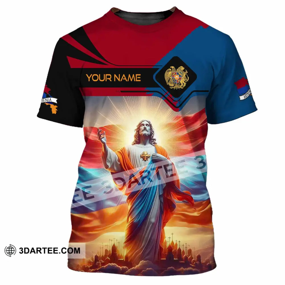 Unisex Shirt - Custom Text Shirt Jesus Armenia T-Shirt / S T-shirt