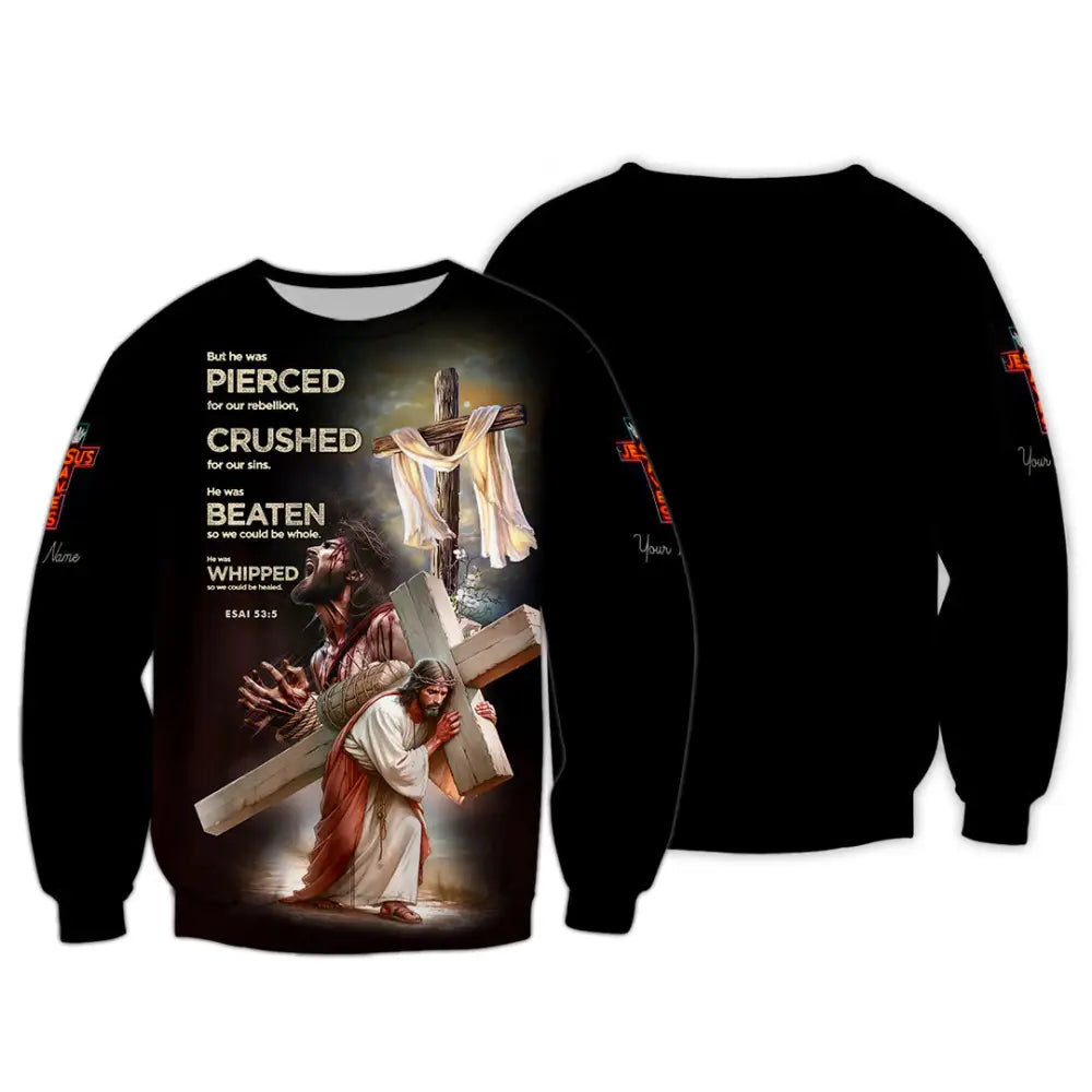 Unisex Shirt - Custom Text Shirt Jesus Saves Long Sleeve / S T-shirt