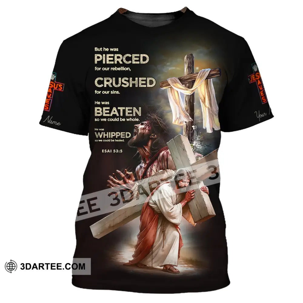 Unisex Shirt - Custom Text Shirt Jesus Saves T-Shirt / S T-shirt