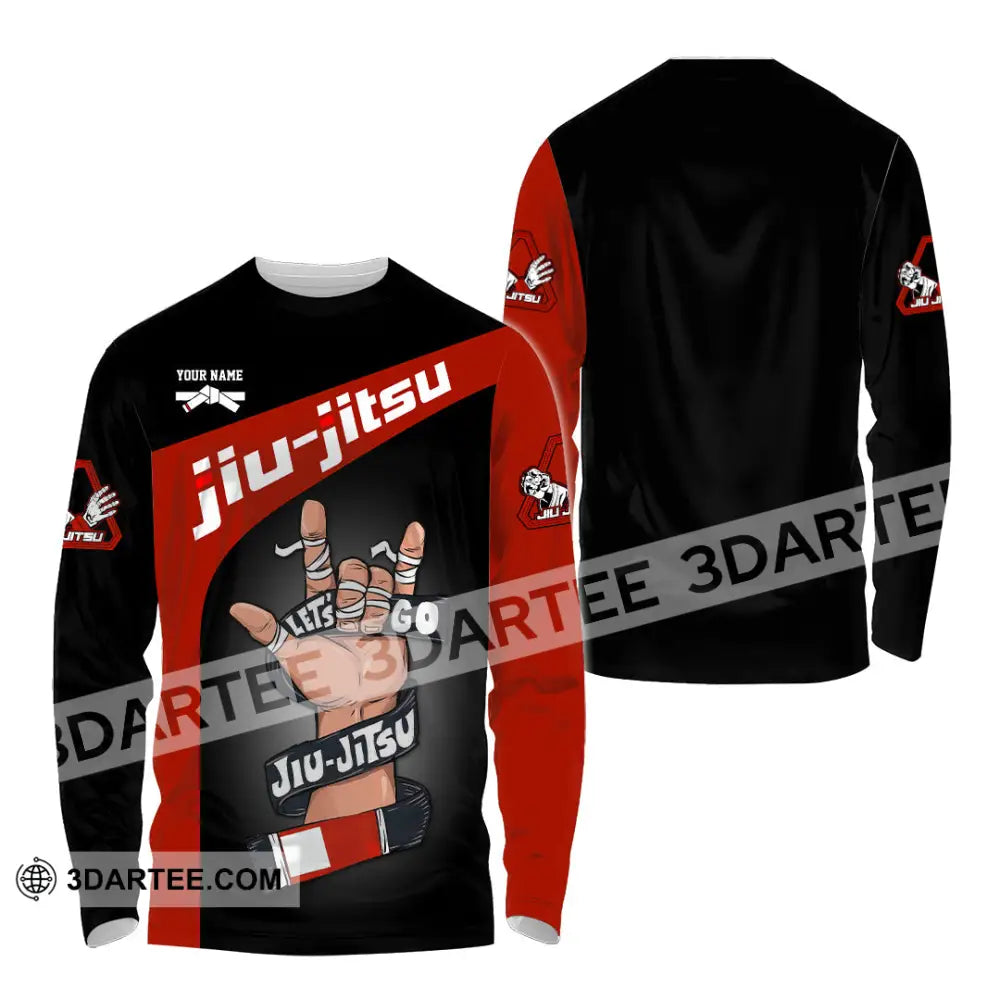 Unisex Shirt - Custom Text Shirt Jiu Jitsu Shirt Long Sleeve Shirt / S T-shirt