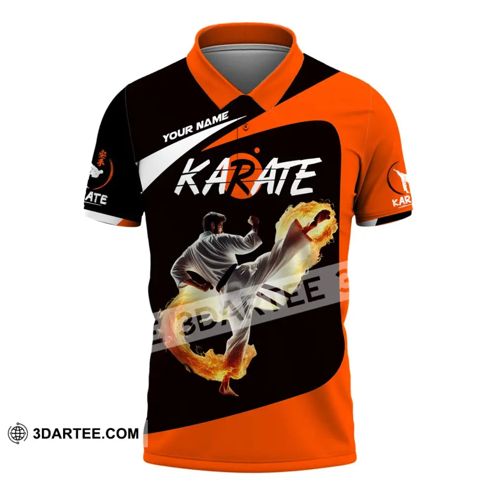 Unisex Shirt - Custom Text Karate Polo / S T-Shirt