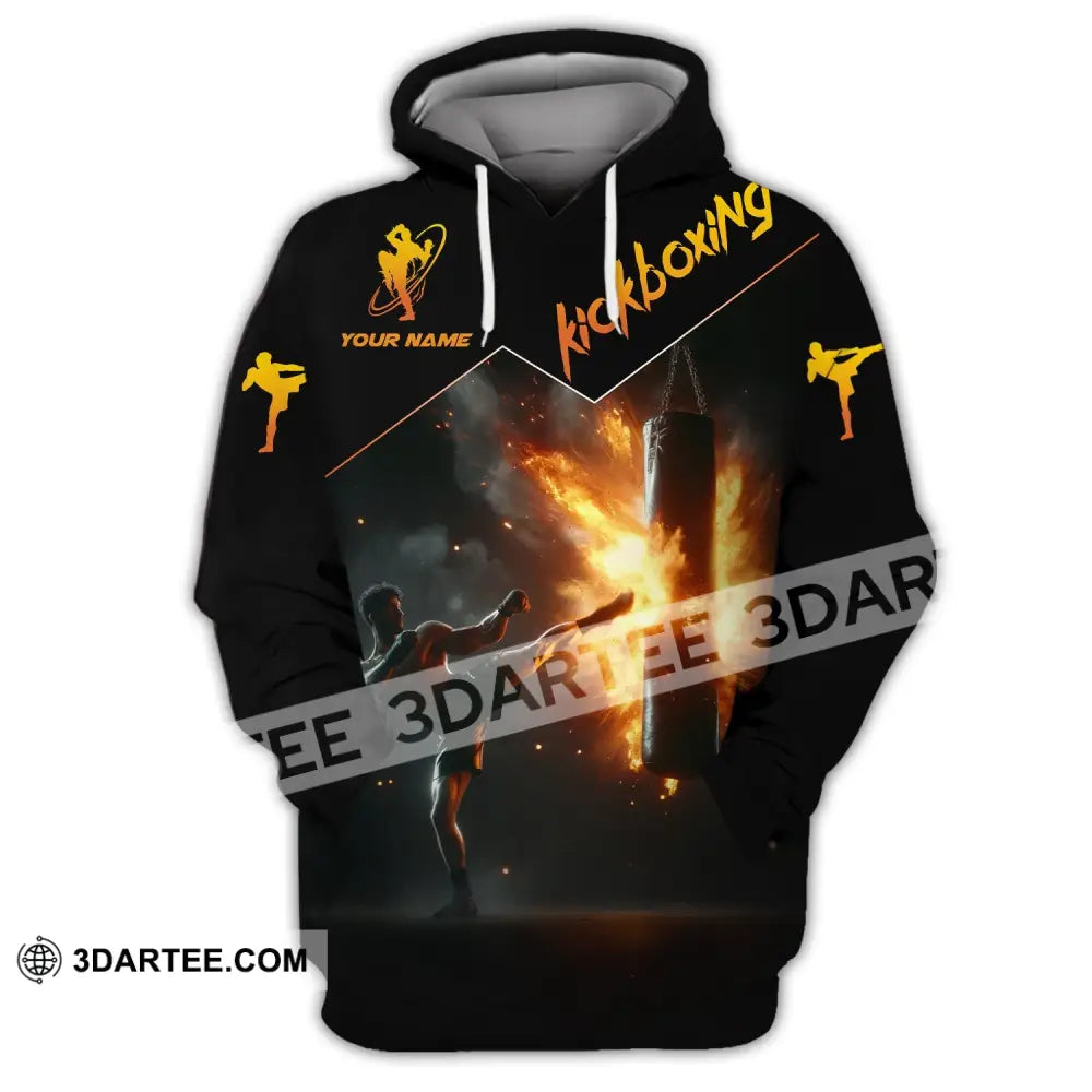 Unisex Shirt - Custom Text Kickboxing Hoodie / S T-Shirt