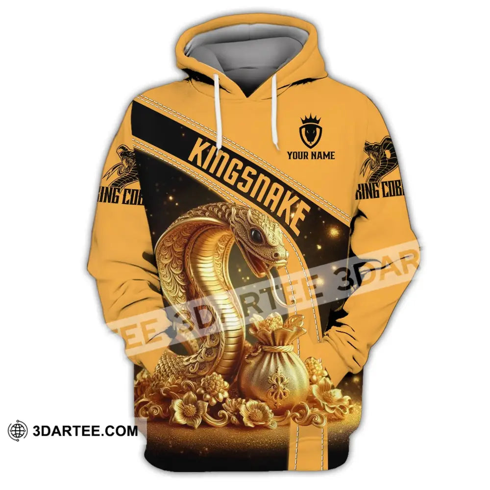 Unisex Shirt - Custom Text King Snake Hoodie / S T-Shirt