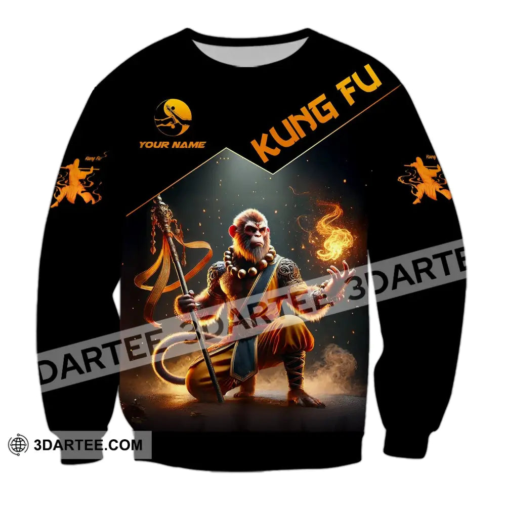 Unisex Shirt - Custom Text Kung Fu Long Sleeve / S T-Shirt