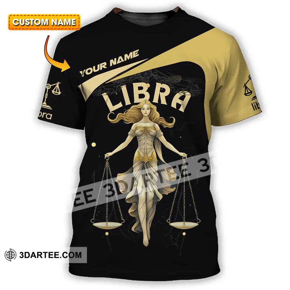 Unisex Shirt - Custom Text Libra T-Shirt