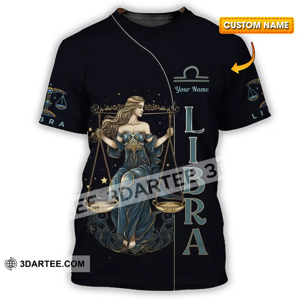 Unisex Shirt - Custom Text Libra T-Shirt