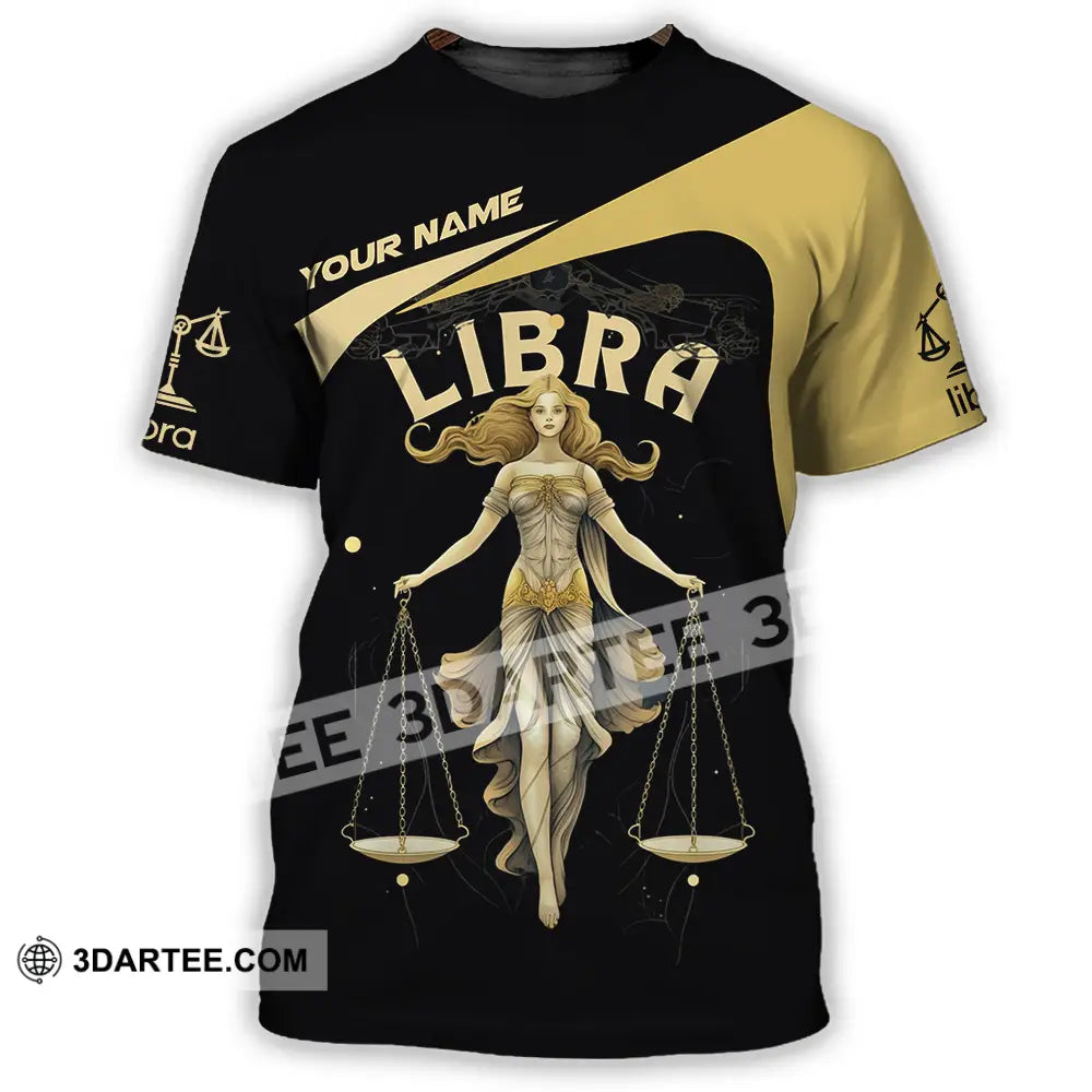 Unisex Shirt - Custom Text Libra T-Shirt / S T-Shirt