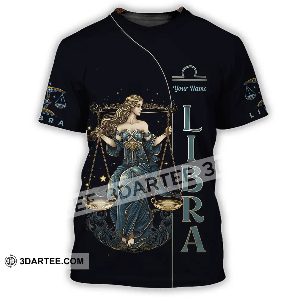 Unisex Shirt - Custom Text Libra T-Shirt / S T-Shirt