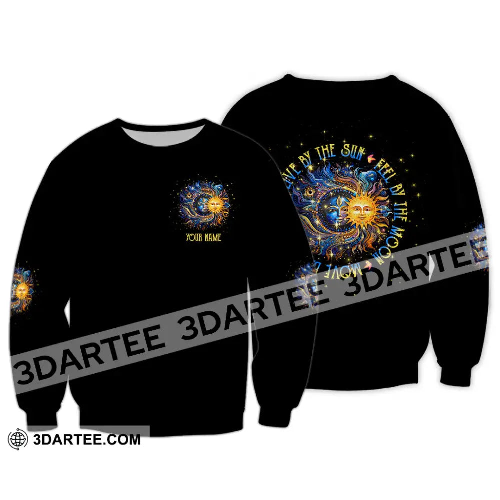 Unisex Shirt - Custom Text Shirt Live By The Sun Hippie Shirt Long Sleeve / S T-shirt