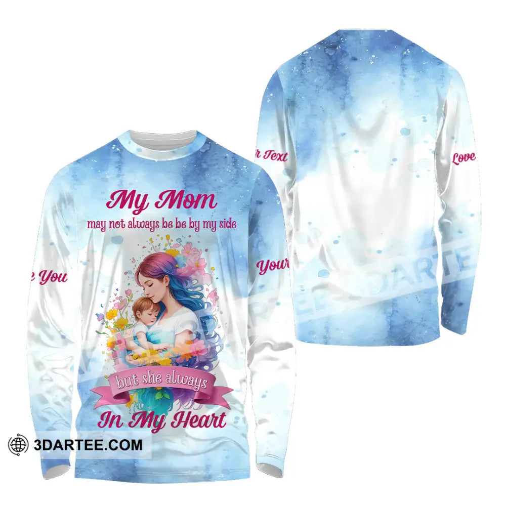 Unisex Shirt - Custom Text Shirt Love Mom Shirt Mother’s Day Gift Long Sleeve Shirt / S T-shirt