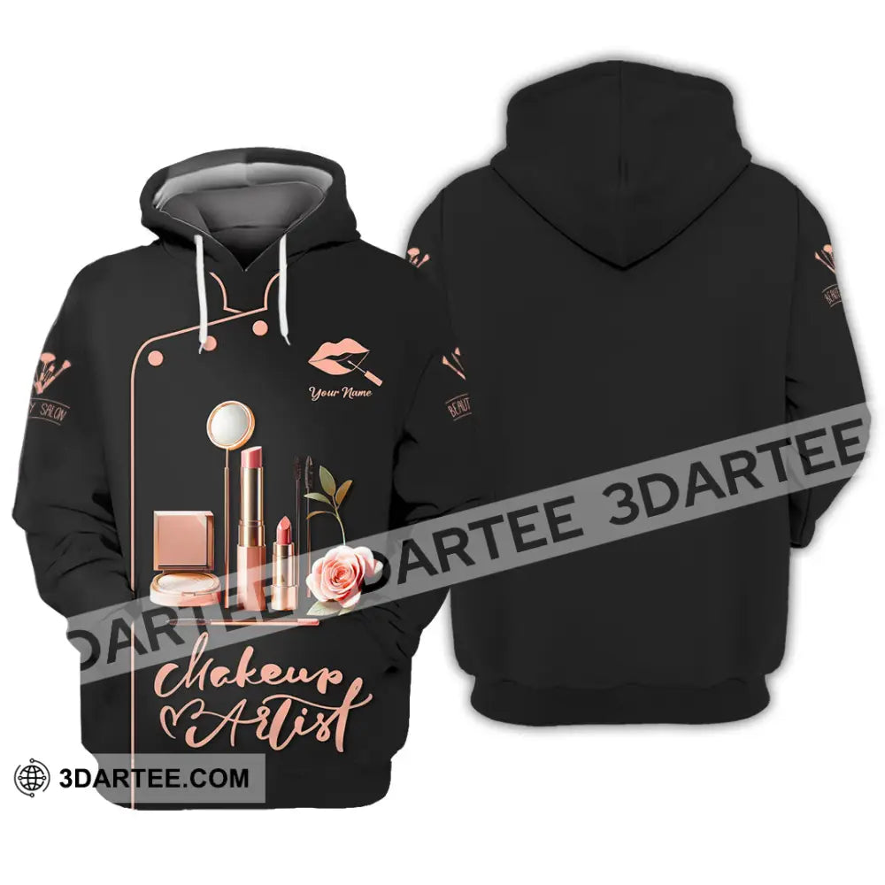 Unisex Shirt - Custom Text Shirt Makeup Artist Shirt Hoodie / S T-shirt