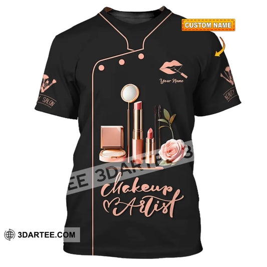 Unisex Shirt - Custom Text Shirt Makeup Artist Shirt T-shirt