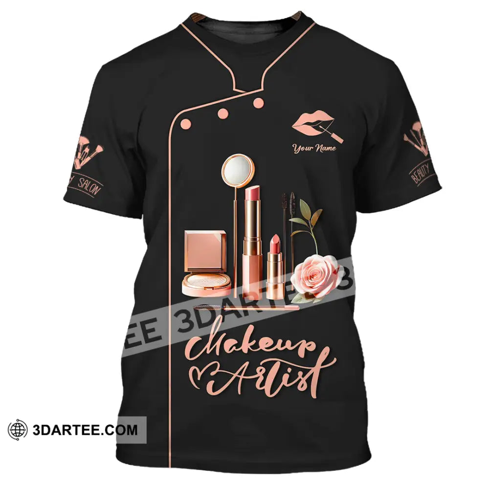 Unisex Shirt - Custom Text Shirt Makeup Artist Shirt T-Shirt / S T-shirt