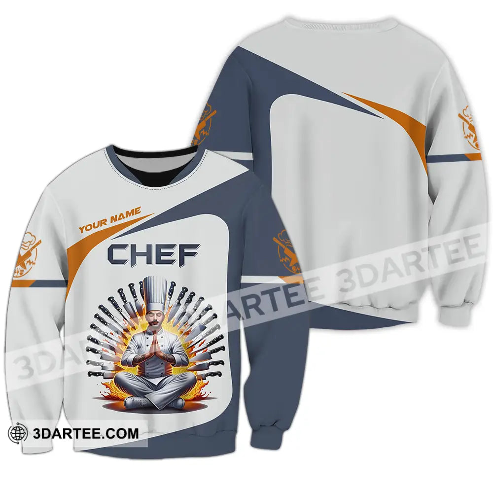 Unisex Shirt - Custom Text Shirt Master Chef Long Sleeve / S T-shirt