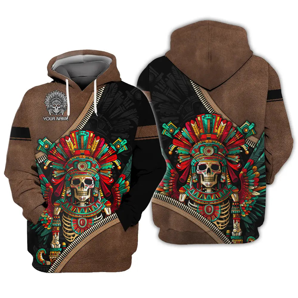 Unisex Shirt - Custom Text Shirt Mexico Aztec Classic Shirt Hoodie / S T-shirt