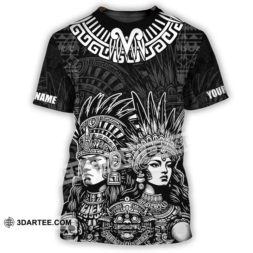 Unisex Shirt - Custom Text Shirt Mexico Aztec Classic Shirt T-Shirt / S T-shirt