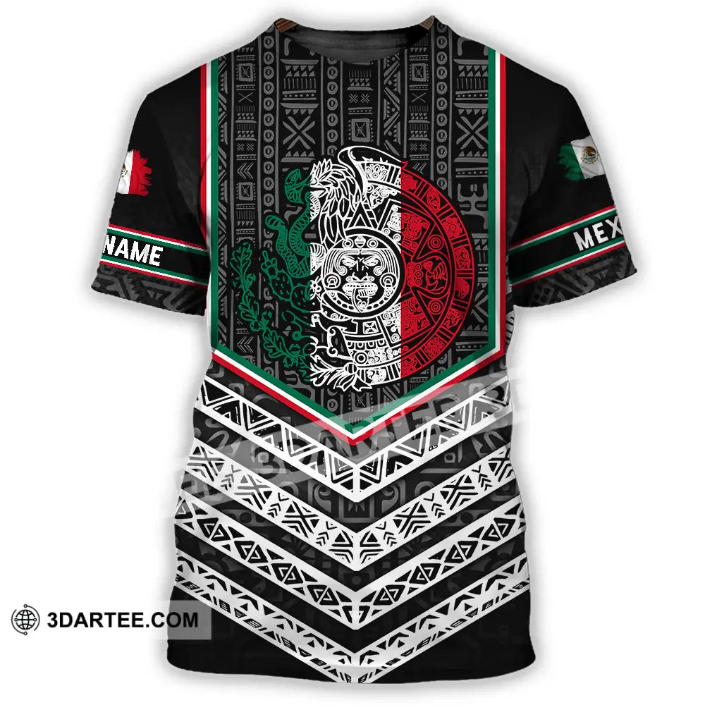 Unisex Shirt - Custom Text Shirt Mexico Aztec Shirt T-Shirt / S T-shirt