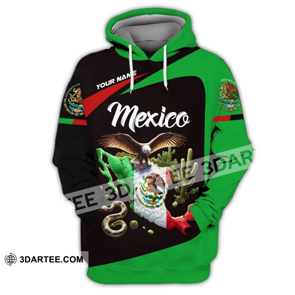 Unisex Shirt - Custom Text Mexico Hoodie / S T-Shirt