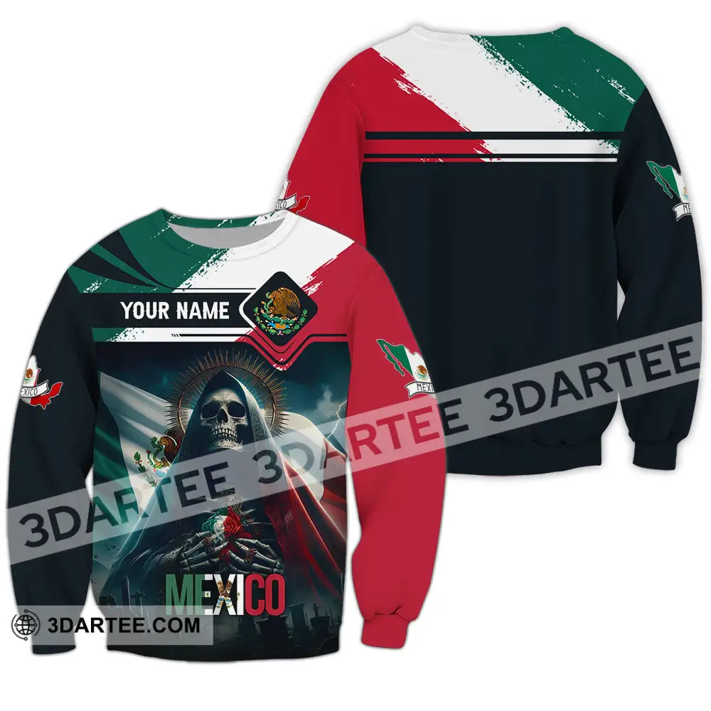 Unisex Shirt - Custom Text Shirt Mexico Shirt Long Sleeve / S T-shirt