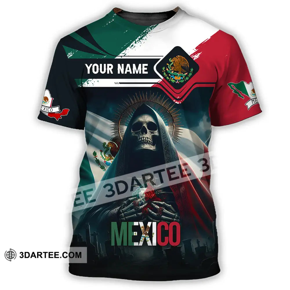 Unisex Shirt - Custom Text Shirt Mexico Shirt T-Shirt / S T-shirt