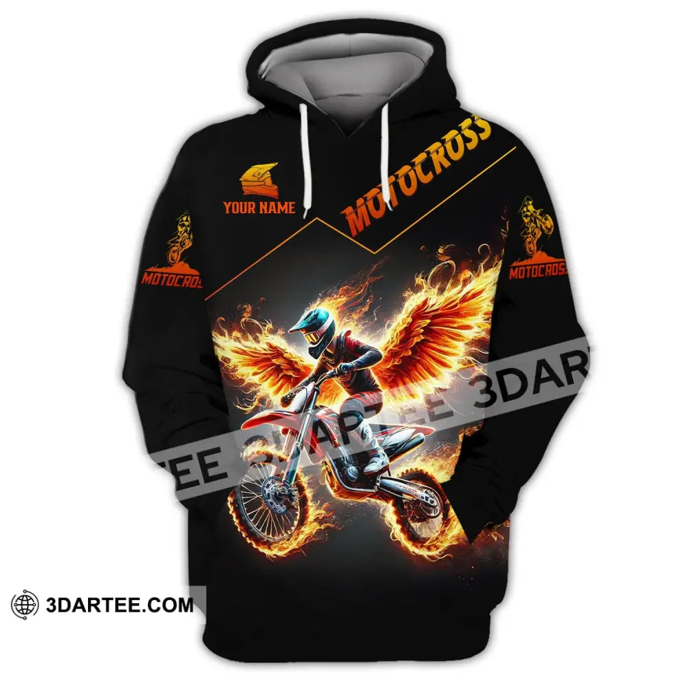 Unisex Shirt - Custom Text Motocross Hoodie / S T-Shirt