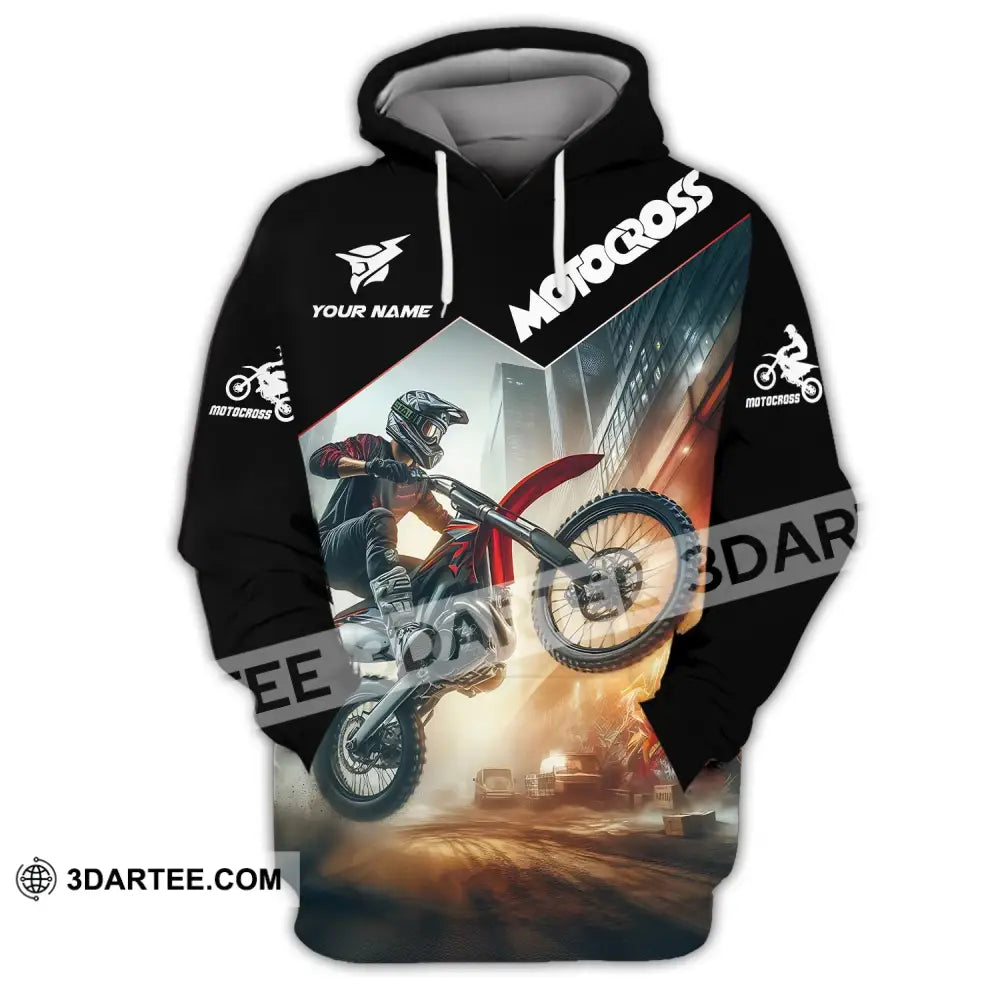 Unisex Shirt - Custom Text Motocross Hoodie / S T-Shirt