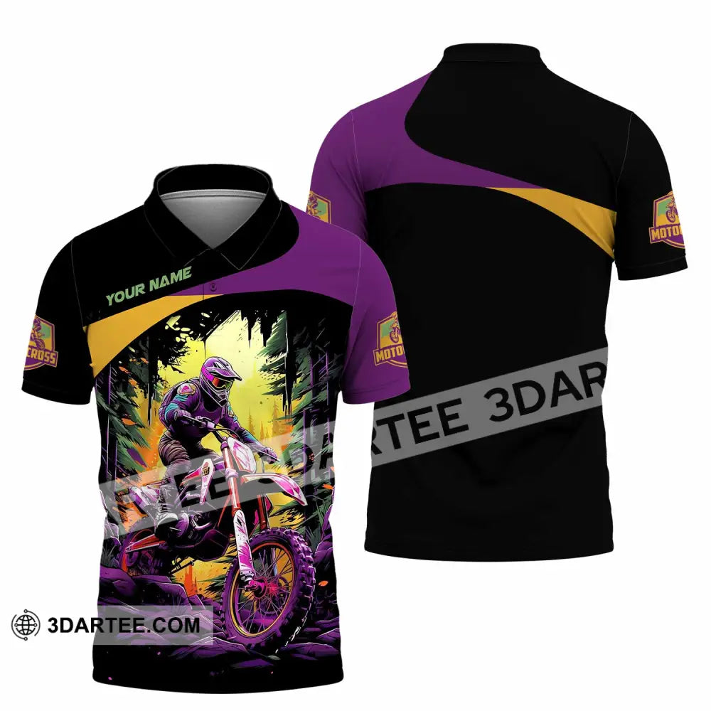 Unisex Shirt - Custom Text Shirt Mountain Bike Shirt Polo Shirt / S T-shirt