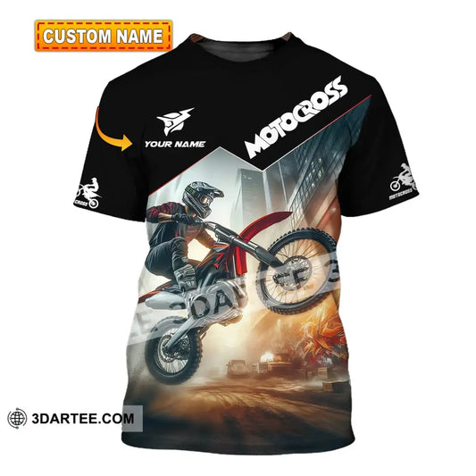 Unisex Shirt - Custom Text Motocross T-Shirt