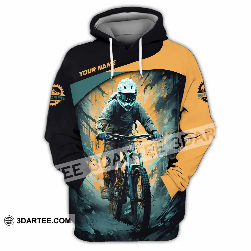 Unisex Shirt - Custom Text Shirt Mountain Bike Shirt Hoodie / S T-shirt