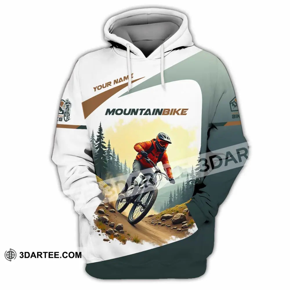 Unisex Shirt - Custom Text Shirt Mountain Bike Shirt Hoodie / S T-shirt