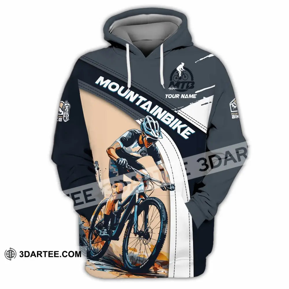 Unisex Shirt - Custom Text Shirt Mountain Bike Shirt Hoodie / S T-shirt