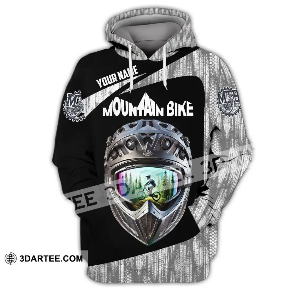 Unisex Shirt - Custom Text Mountain Bike Hoodie / S T-Shirt