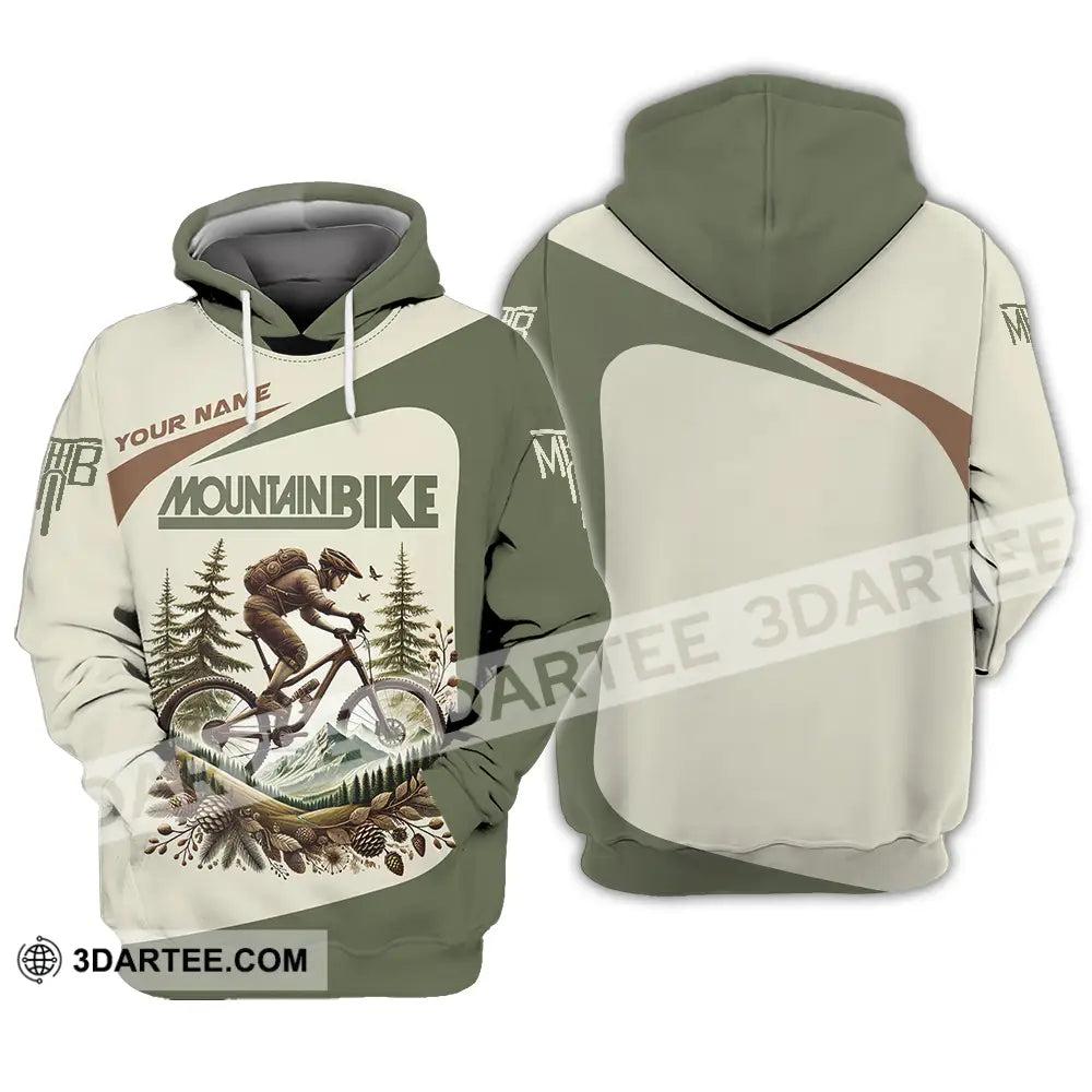 Unisex Shirt - Custom Text Shirt Mountain Bike Shirt Hoodie / S T-shirt