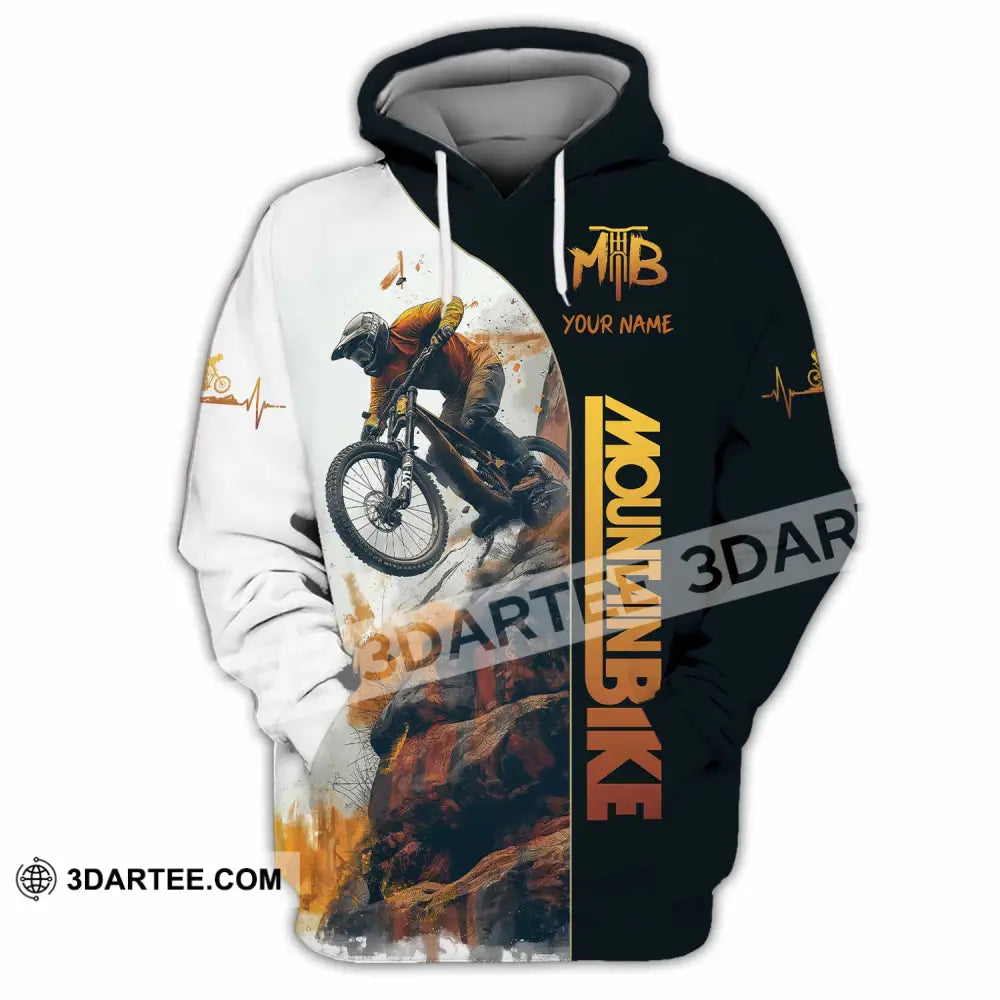 Unisex Shirt - Custom Text Mountain Bike Hoodie / S T-Shirt